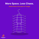 Multi-Use Closet Organizer Hanger — 8-Tier Space-Saving Hanger
